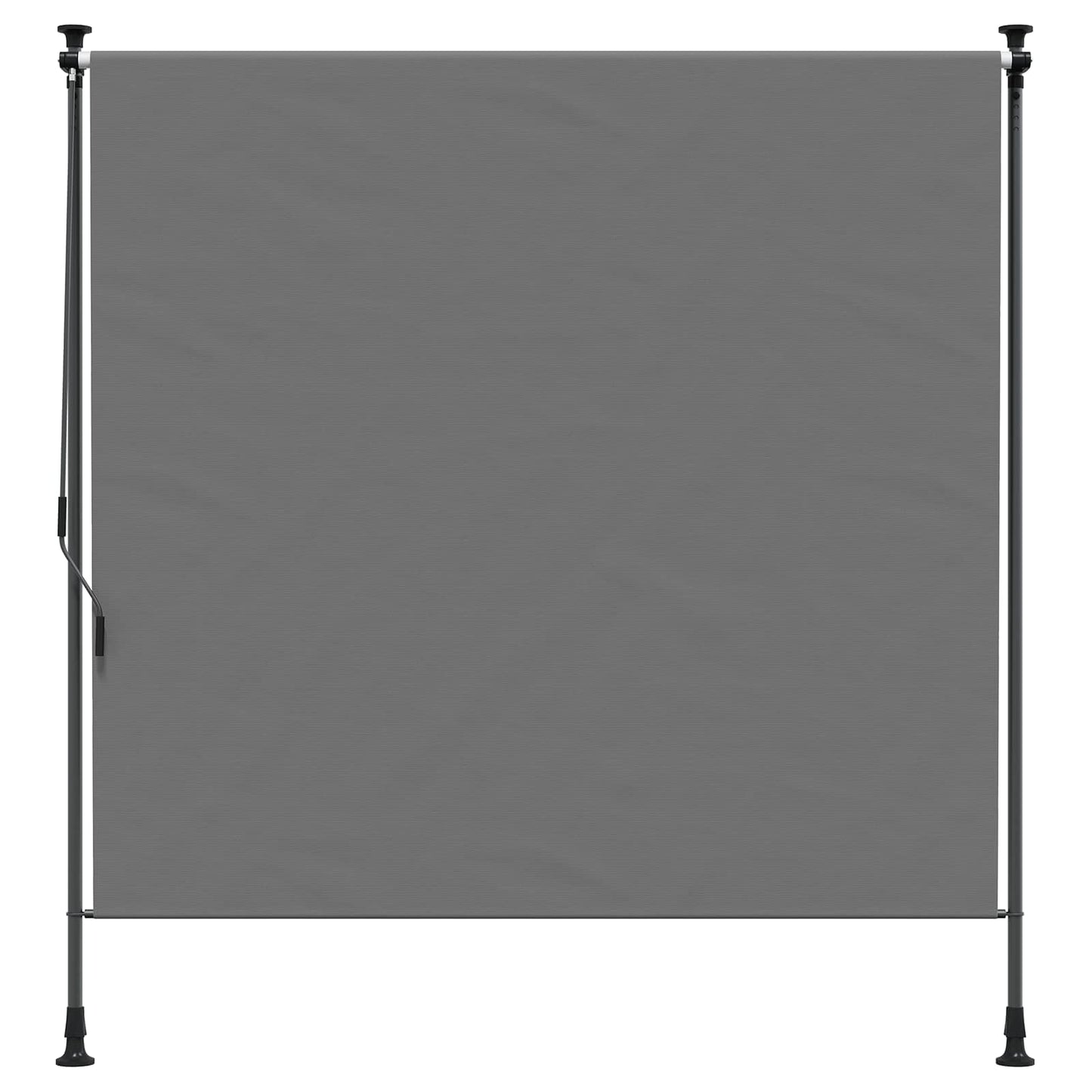 Outdoor Roller Blind Light Grey 100 x 270 cm