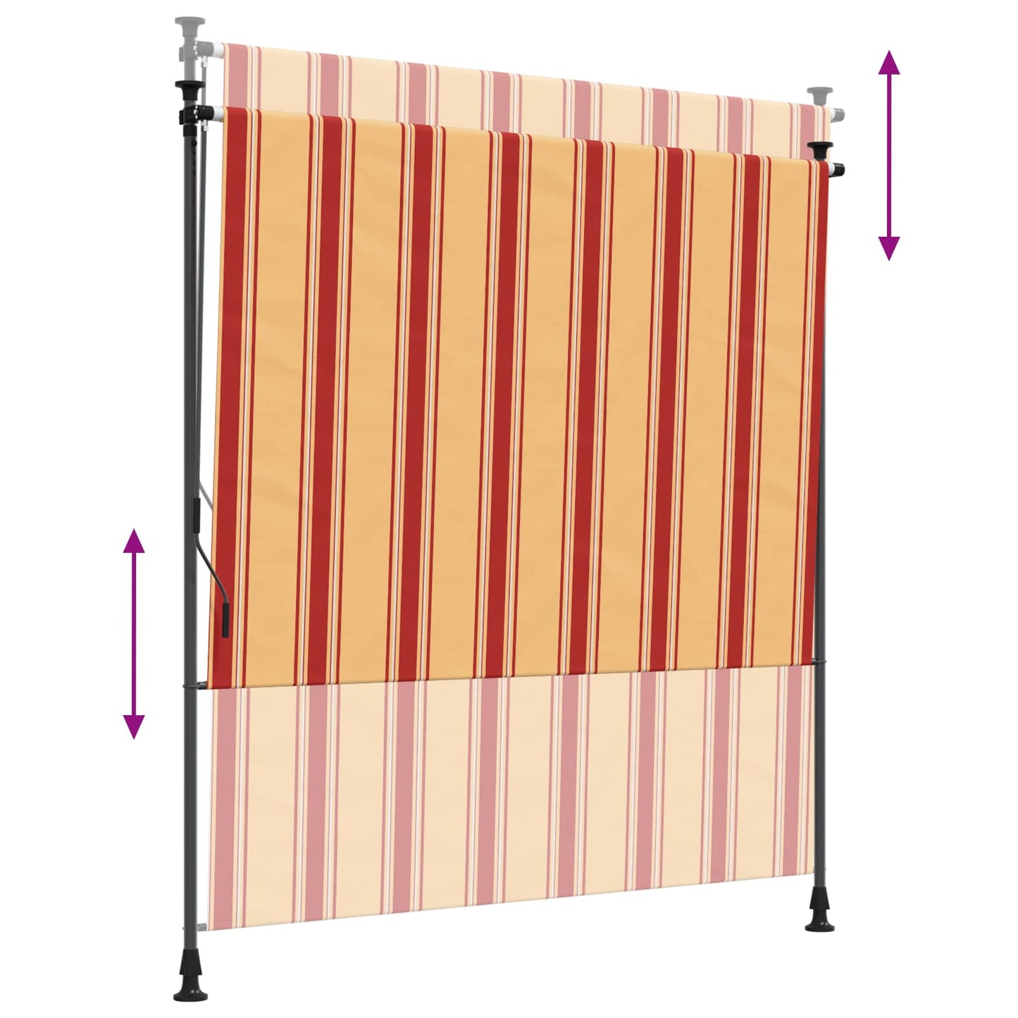 Outdoor Roller Blind Multicolour 150 x 270 cm