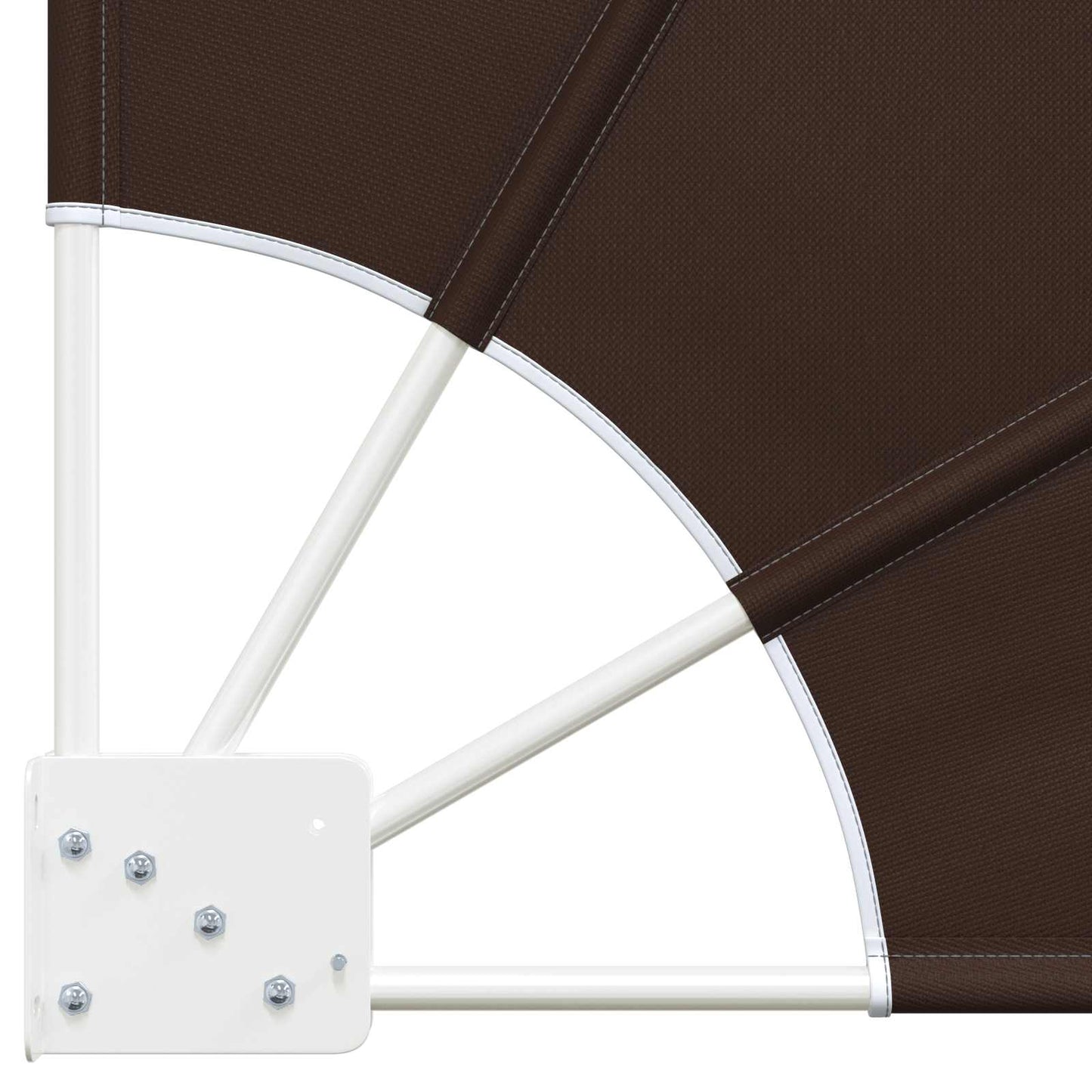 Balcony Privacy Screen 210 x 210 cm Polyester Brown