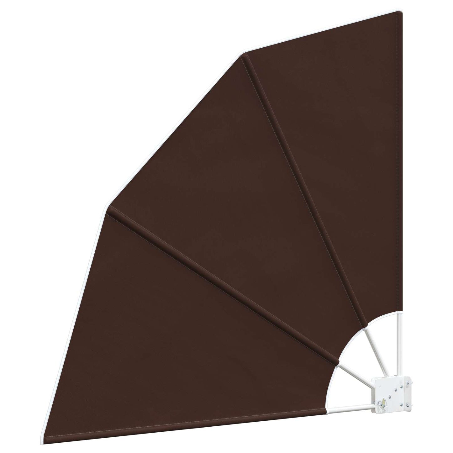 Balcony Privacy Screen 140 x 140 cm Polyester Brown