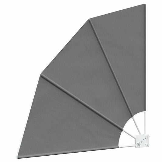 Balcony Privacy Screen 140 x 140 cm Polyester Light Grey