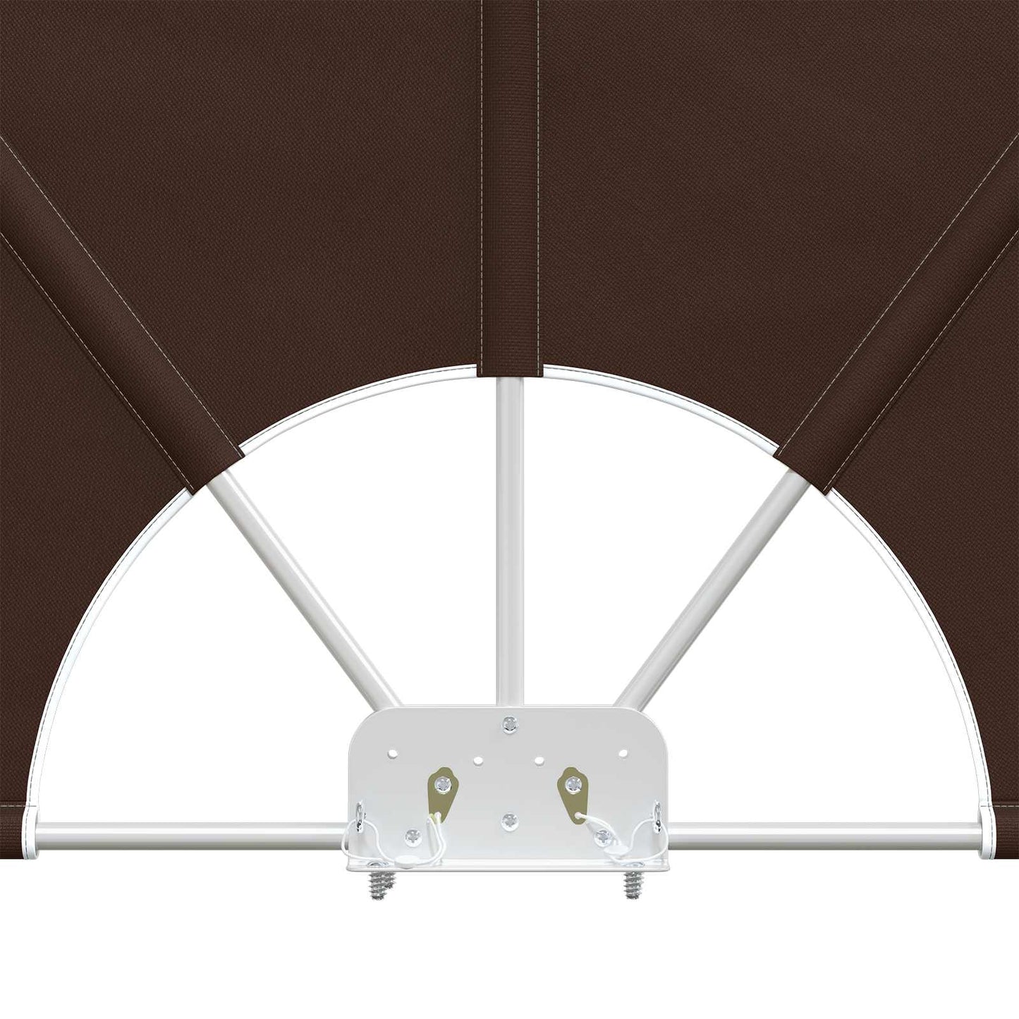 Balcony Privacy Screen 150 x 300 cm Polyester Rectangular Brown