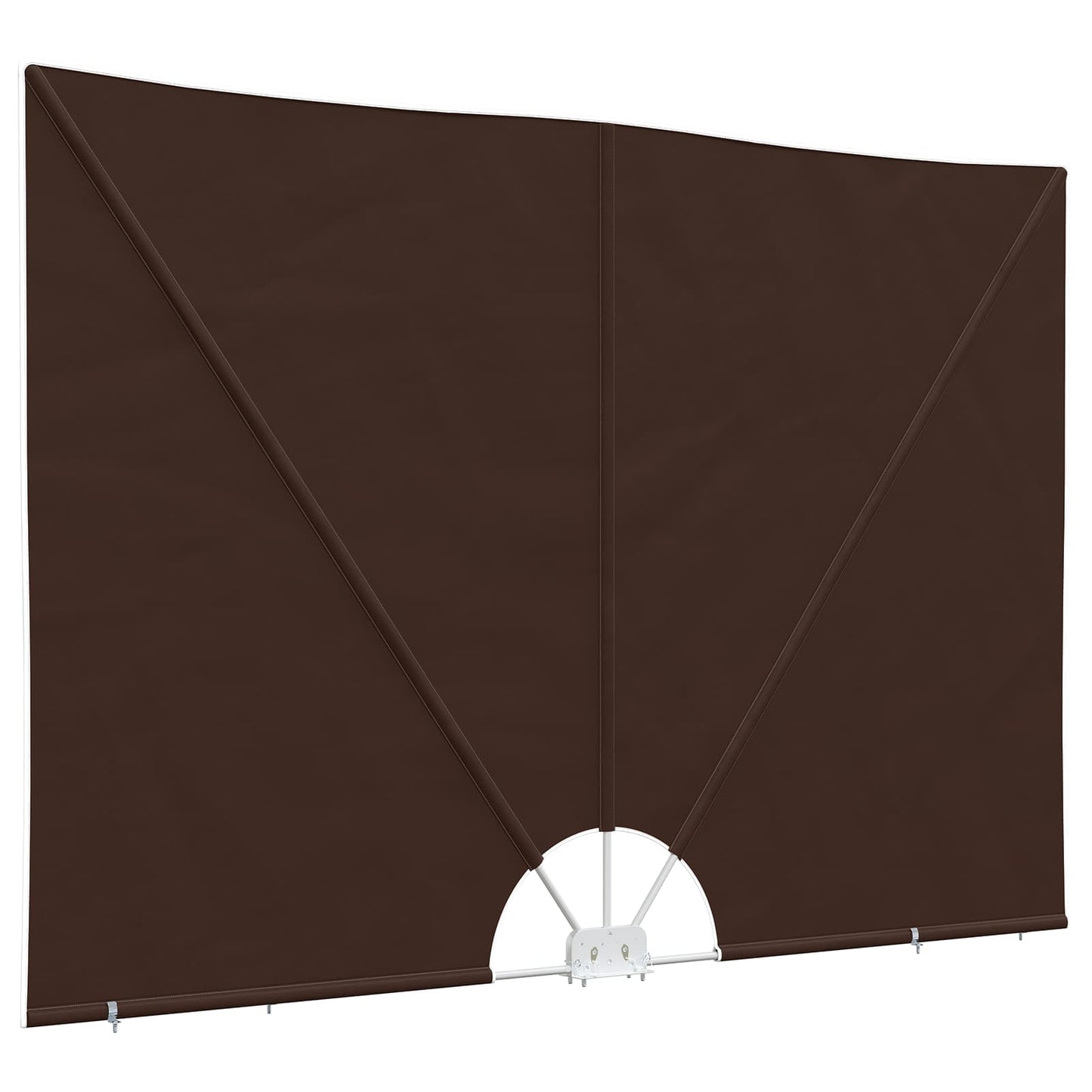 Balcony Privacy Screen 200 x 300 cm Polyester Rectangular Brown