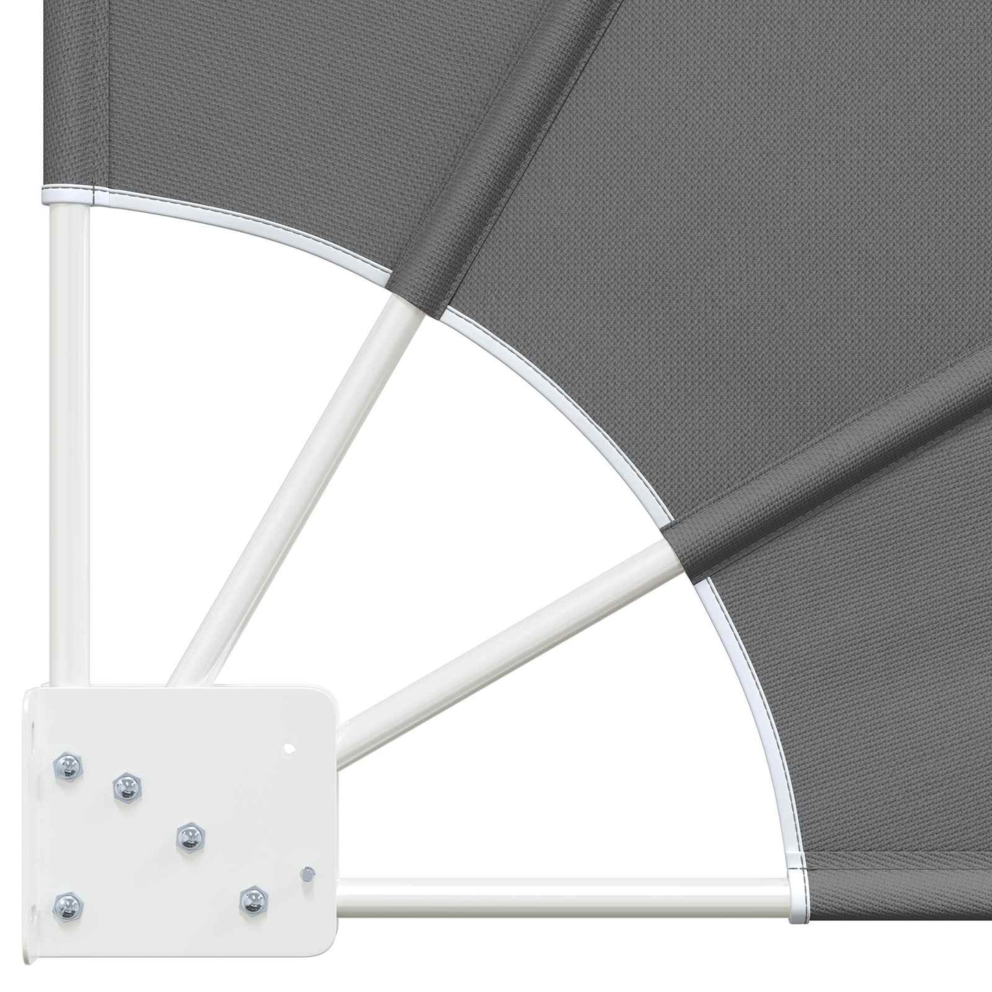 Balcony Privacy Screen 115 x 115 cm Polyester Light Grey