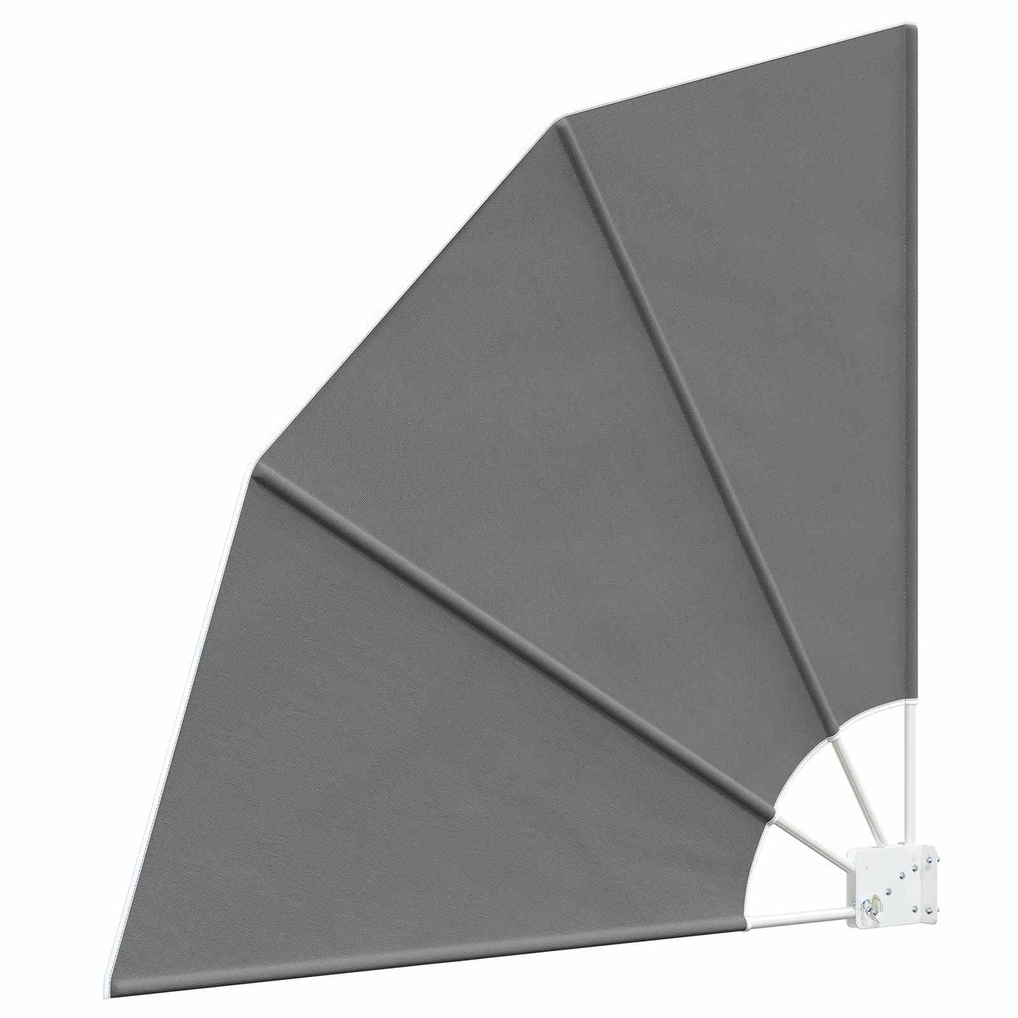Balcony Privacy Screen 115 x 115 cm Polyester Light Grey