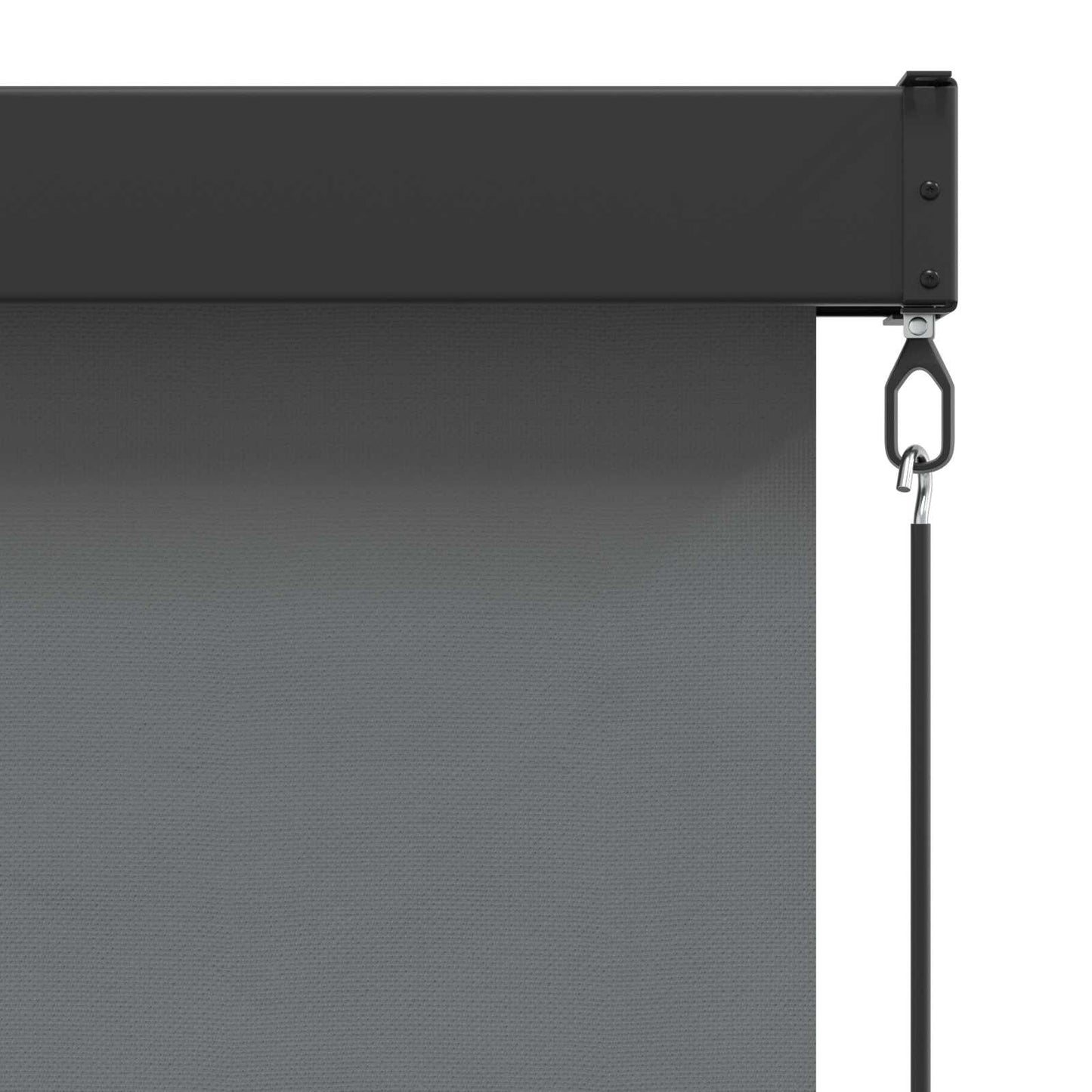 Roller Blind Light Grey 60 x 250 cm Fabric and Aluminum