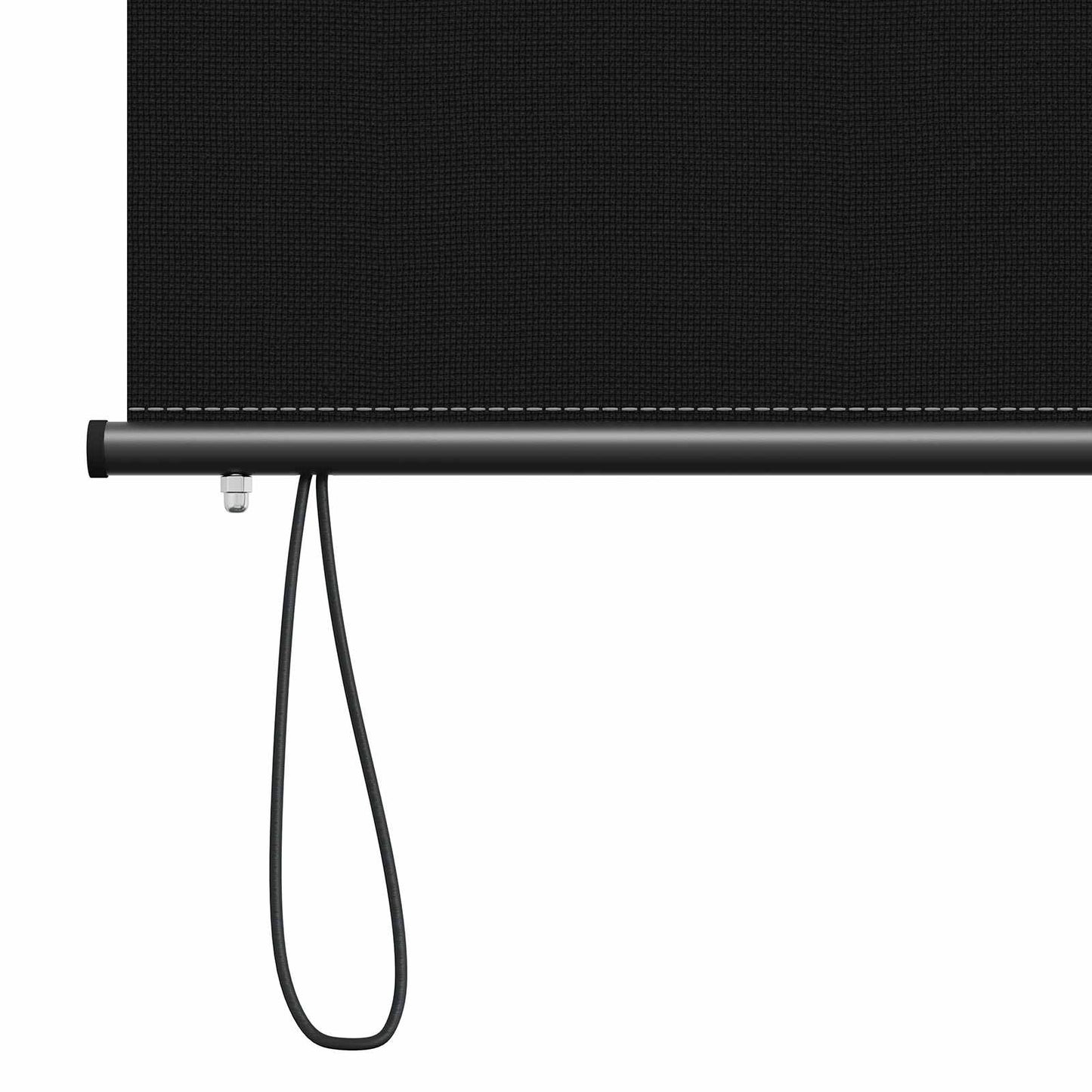 Roller Blind Black 80 x 250 cm Fabric and Aluminum
