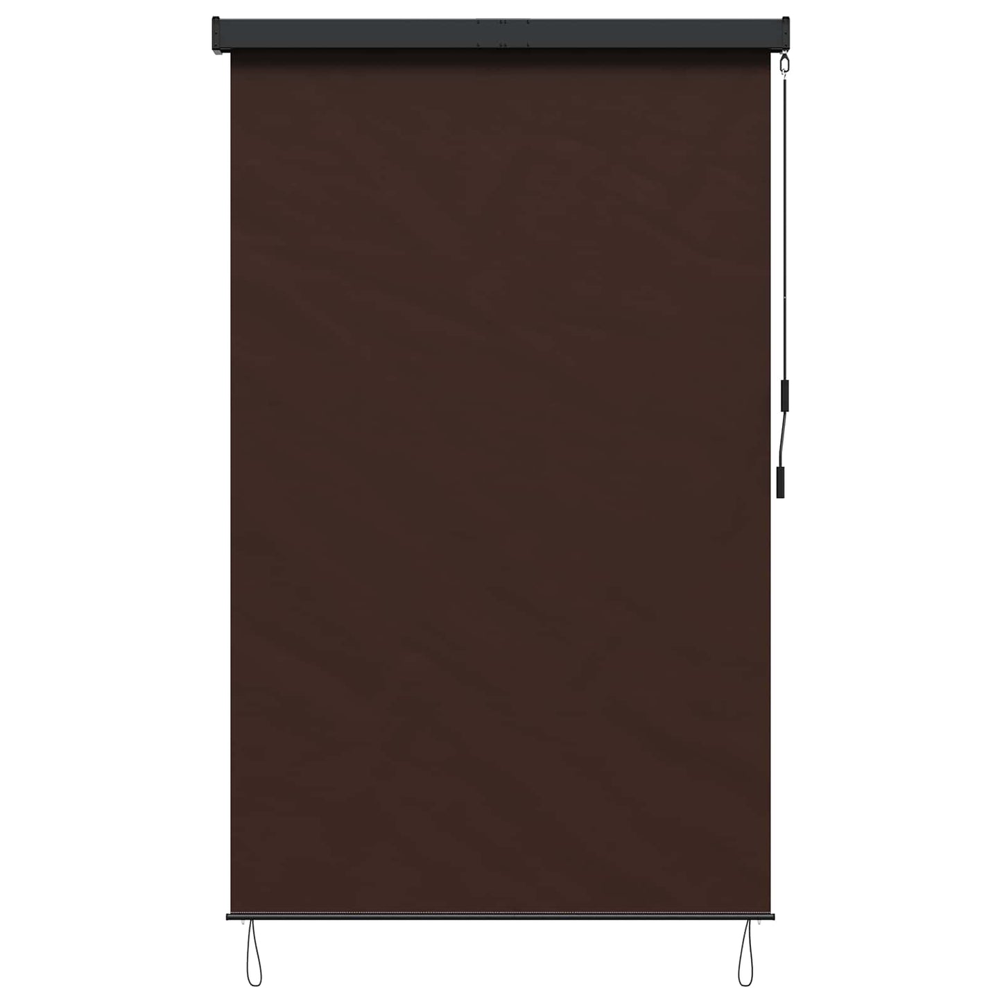 Roller Blind Brown 80 x 250 cm Fabric and Aluminum