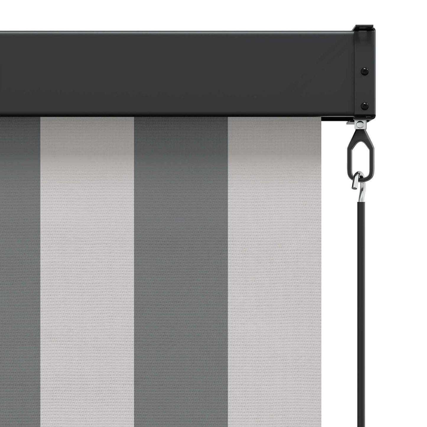 Roller Blind Anthracite and White 80 x 250 cm