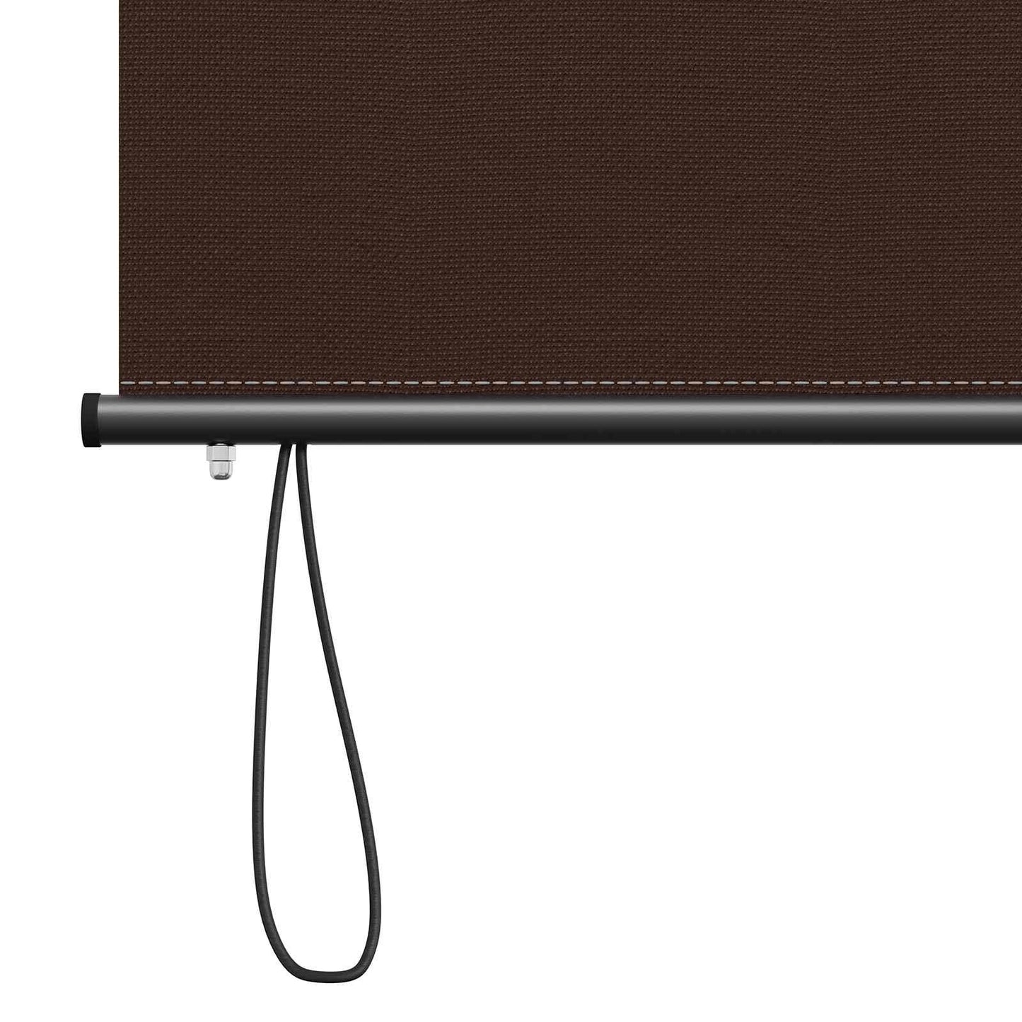Roller Blind Brown 100 x 250 cm Fabric and Aluminum