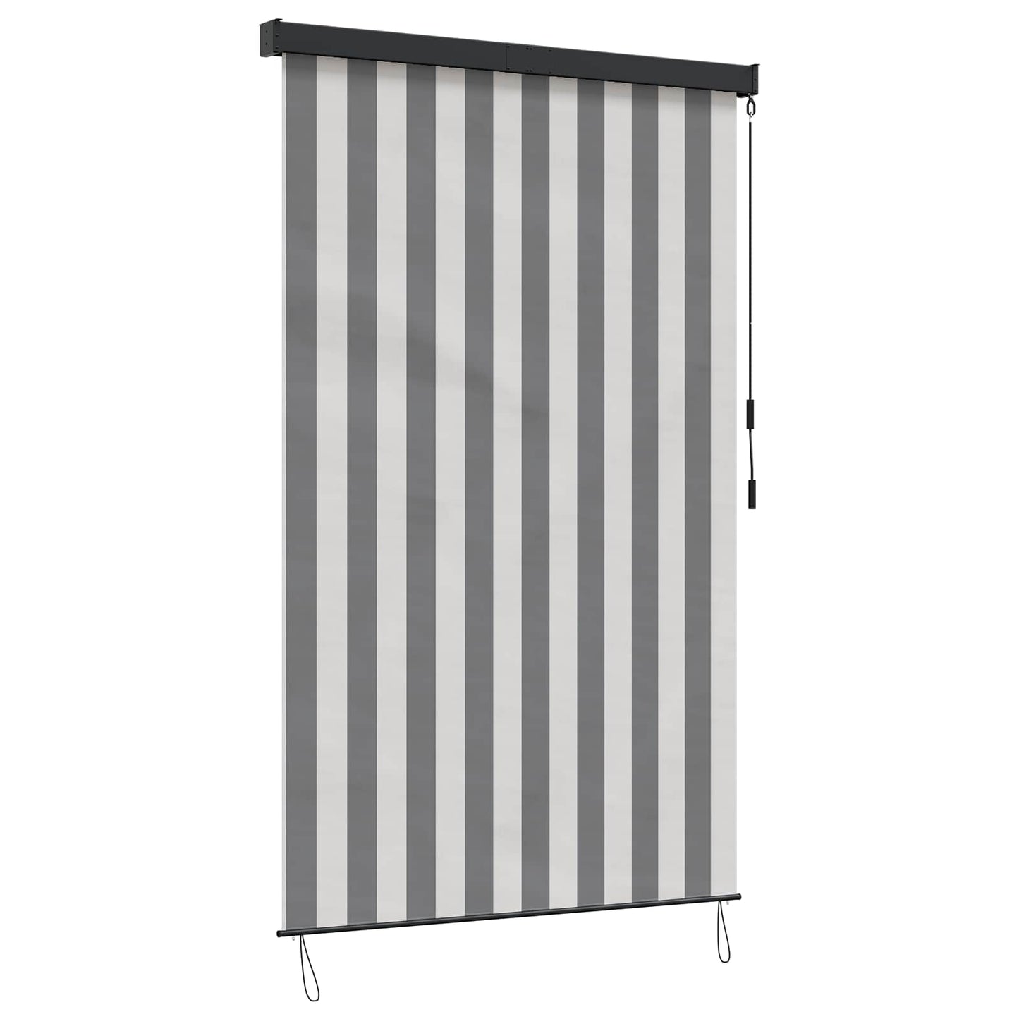 Roller Blind Anthracite and White 100 x 250 cm
