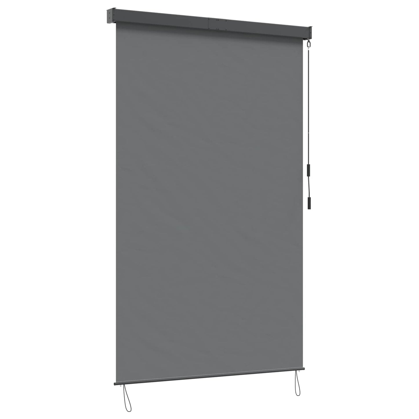 Roller Blind Light Grey 120 x 250 cm Fabric and Aluminum
