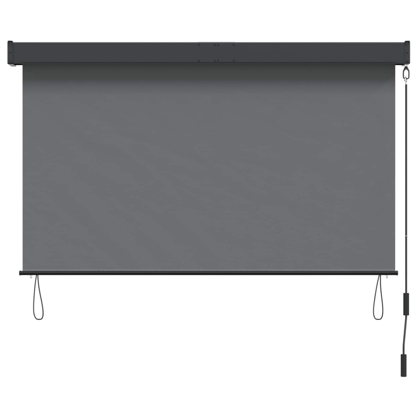 Roller Blind Light Grey 120 x 250 cm Fabric and Aluminum