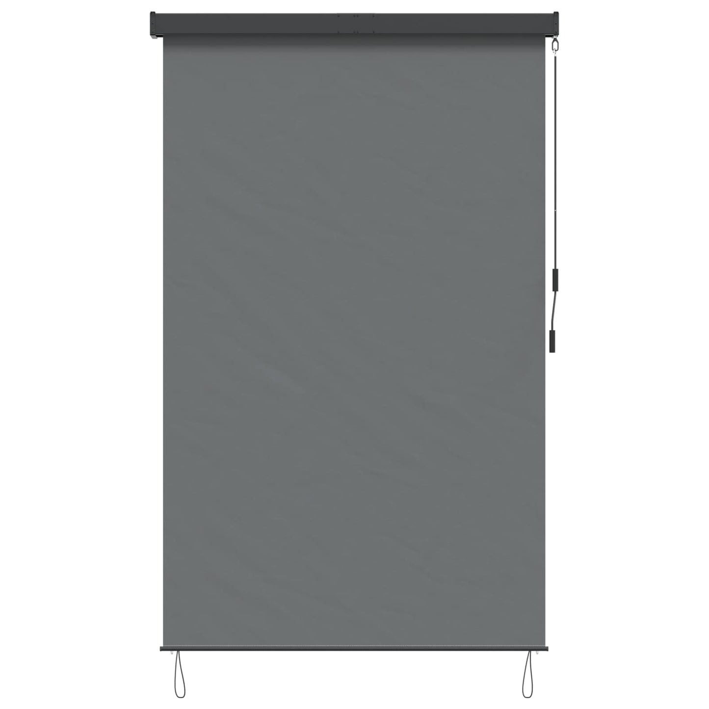 Roller Blind Light Grey 120 x 250 cm Fabric and Aluminum