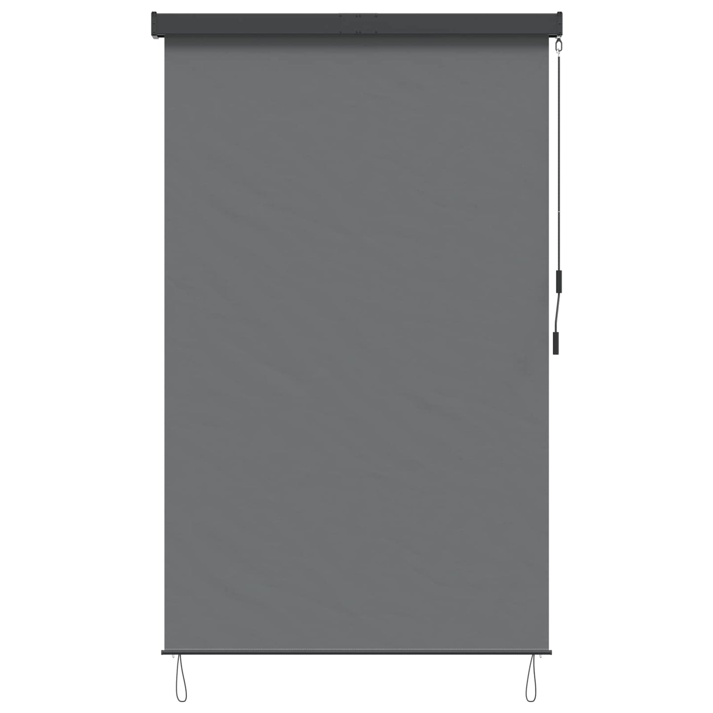 Roller Blind Light Grey 140 x 250 cm Fabric and Aluminum