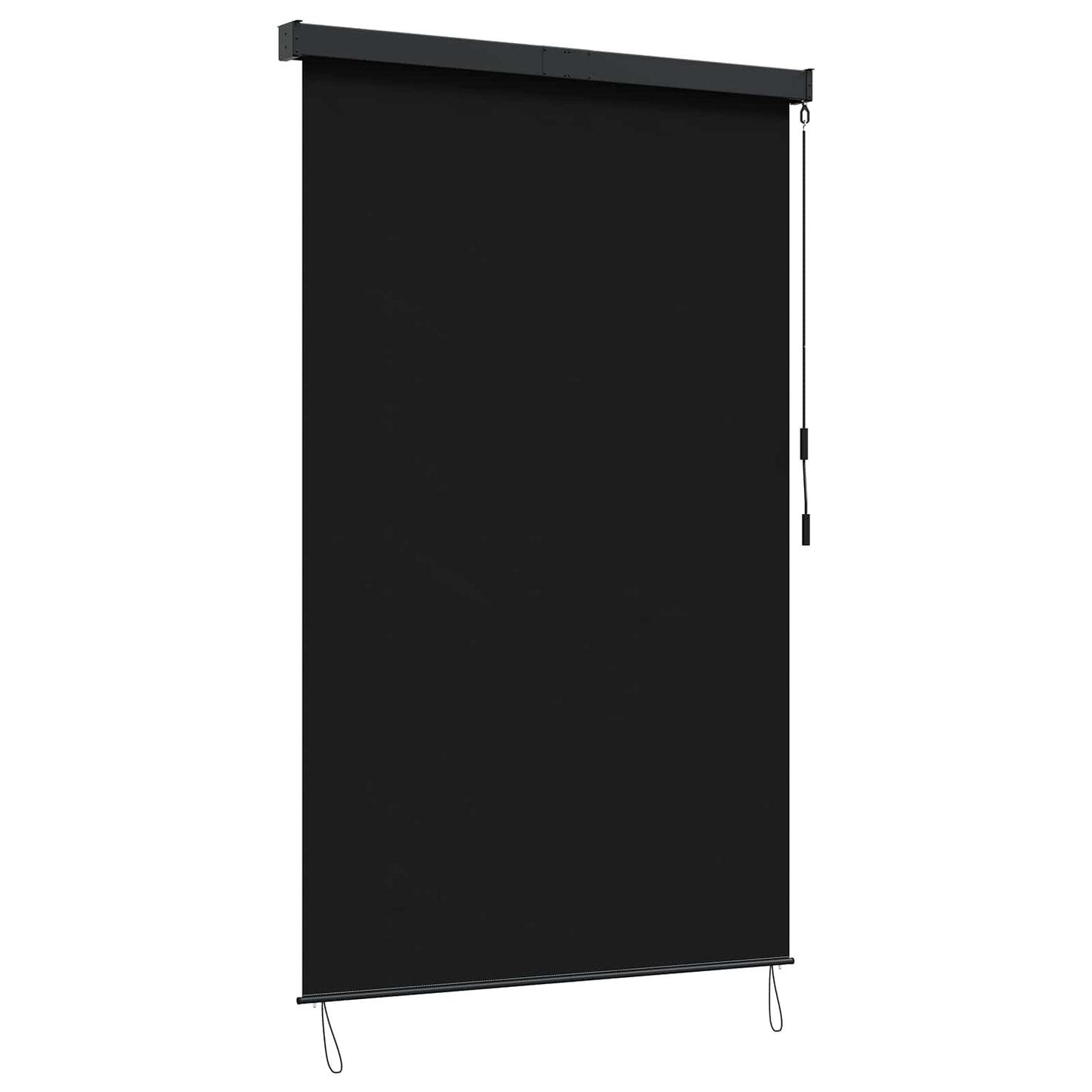 Roller Blind Black 180 x 250 cm Fabric and Aluminum