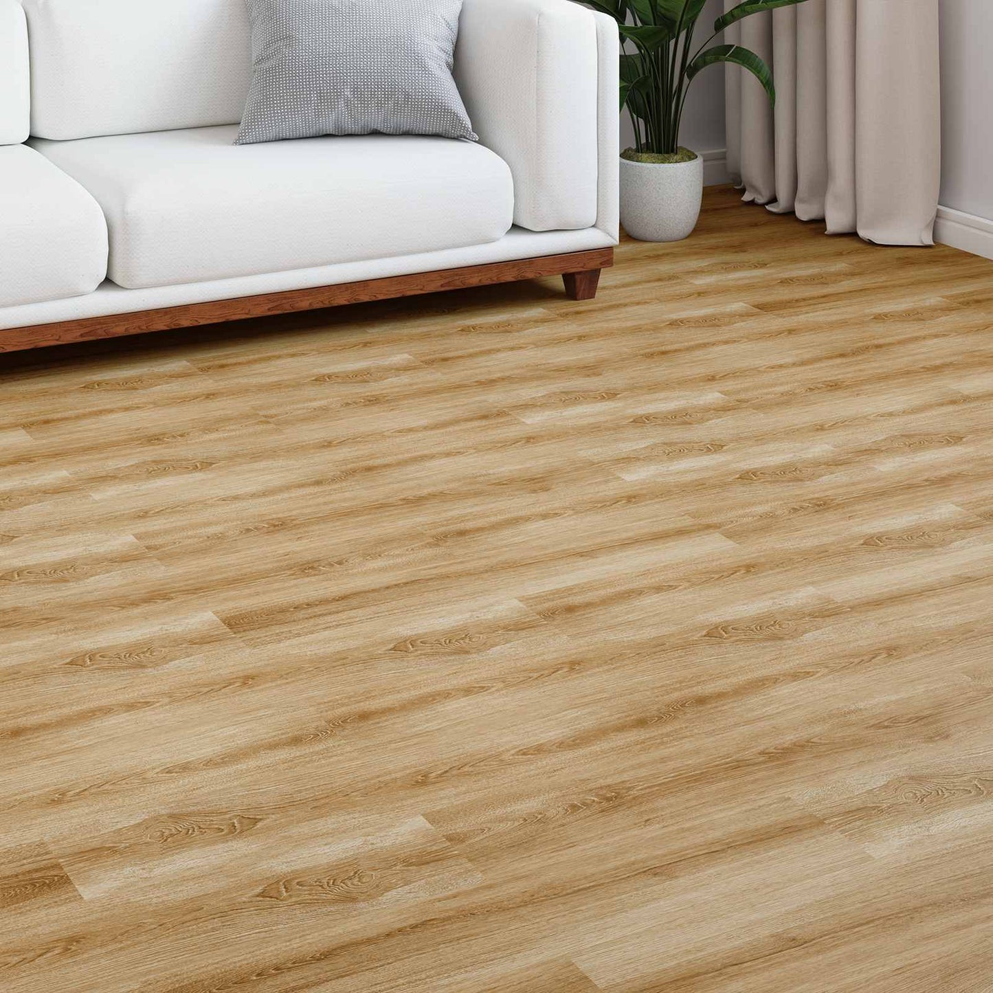 Laminate Flooring 5 pcs Rustic Brown 101 x 20 x 0.8 cm