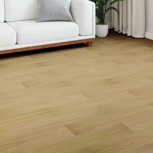 Laminate Flooring 5 pcs Pale Cream 101 x 20 x 0.8 cm
