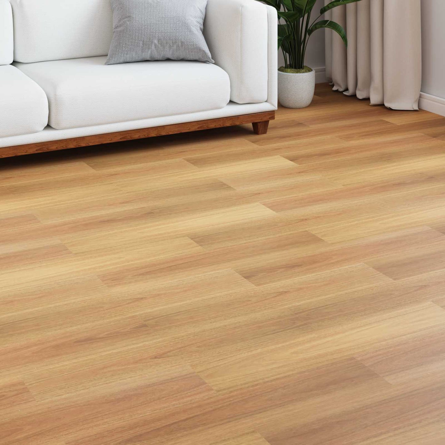 Laminate Flooring 15 pcs Dark Walnut 101 x 20 x 0.8 cm