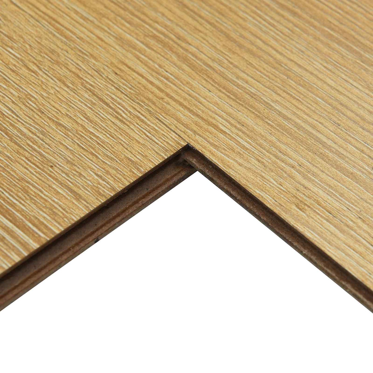 Laminate Flooring 15 pcs Golden Brown 101 x 20 x 0.8 cm