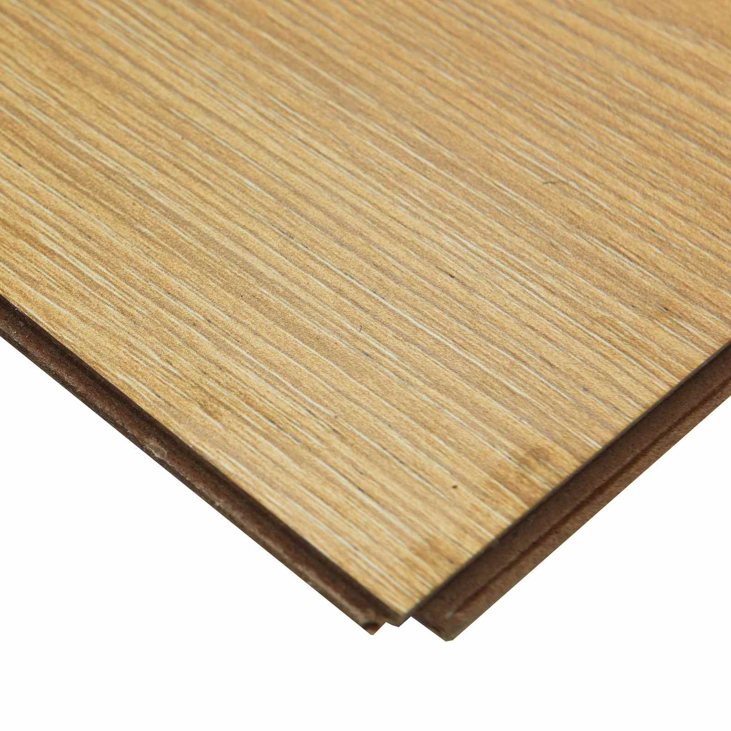 Laminate Flooring 15 pcs Golden Brown 101 x 20 x 0.8 cm