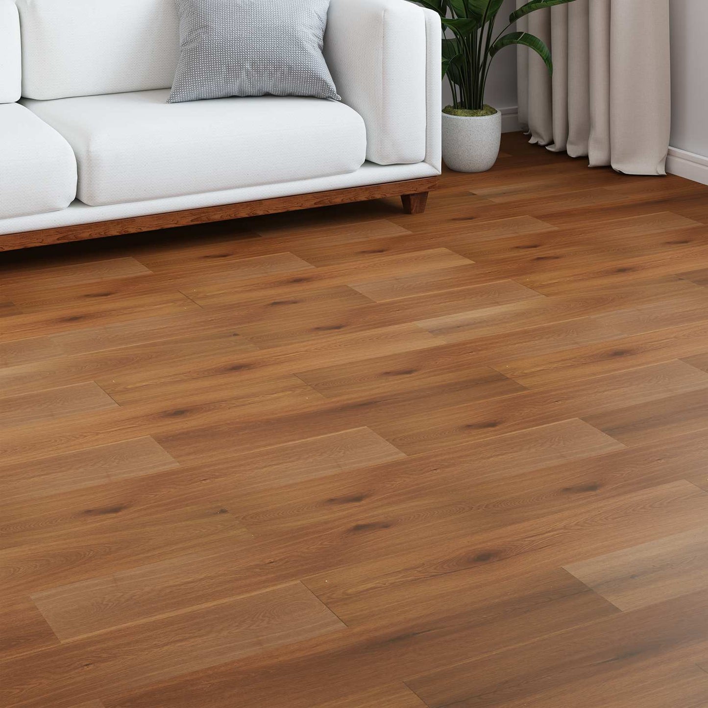Laminate Flooring 15 pcs Golden Yellow 101 x 20 x 0.8 cm