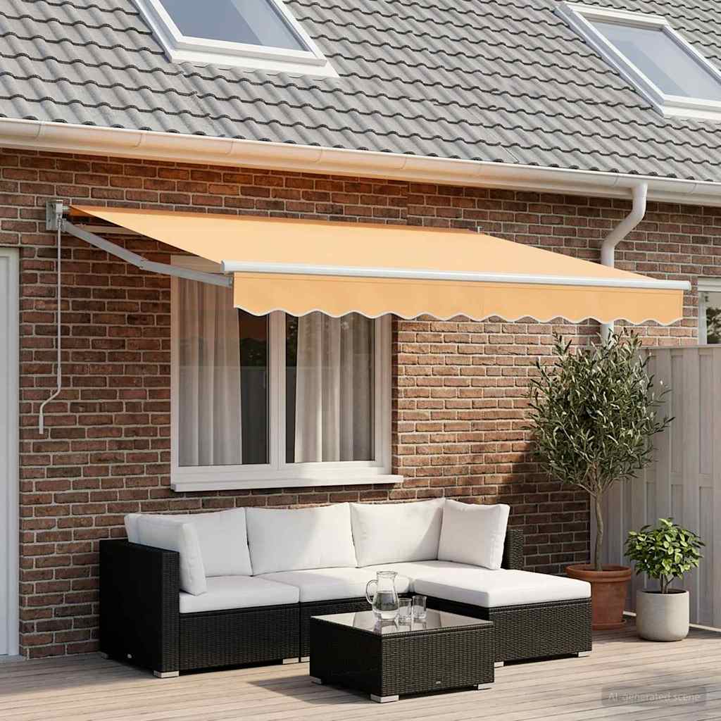 Awning Replacement Fabric Sand 2.5 x 2 m Polyester