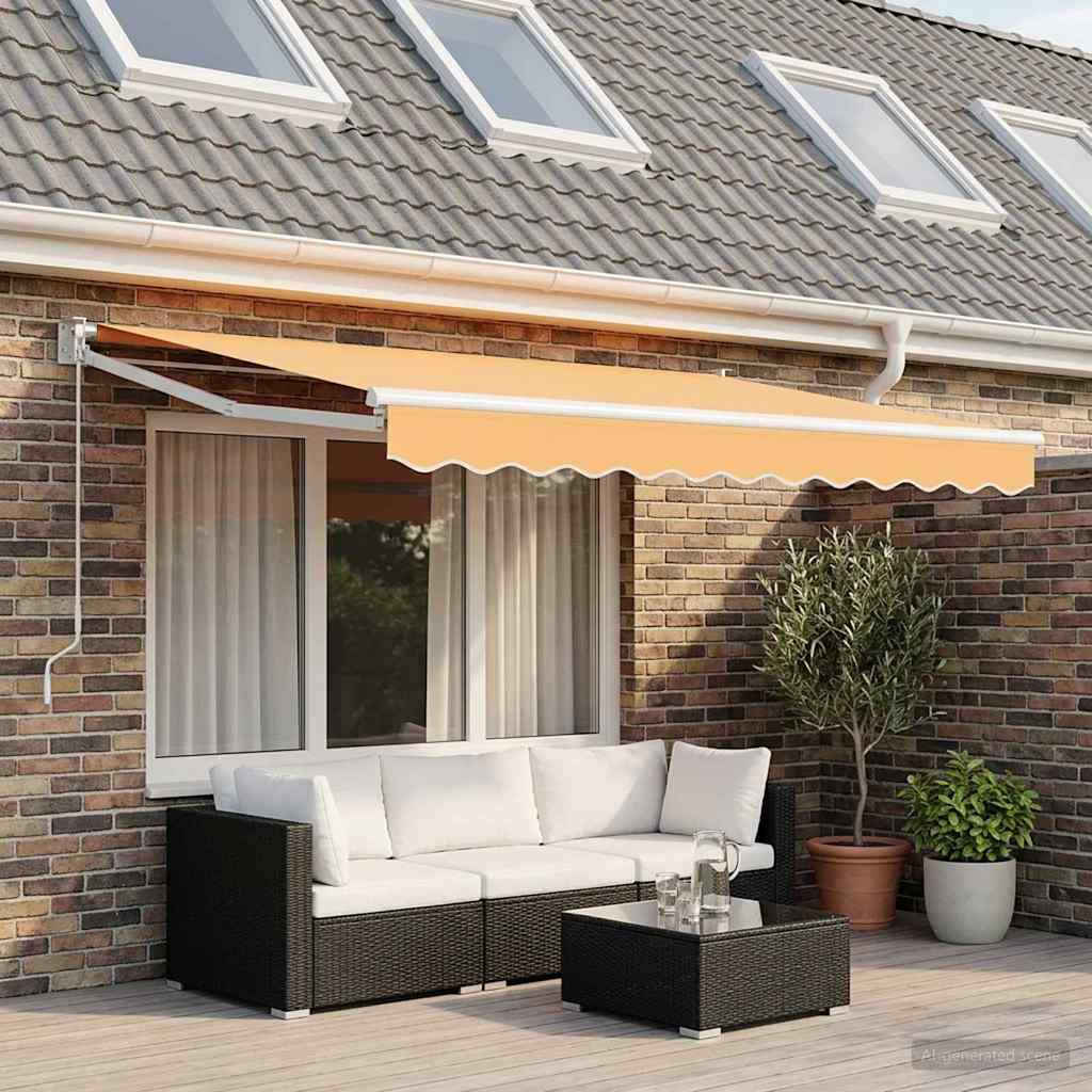 Awning Replacement Fabric Sand 4 x 2 m Polyester