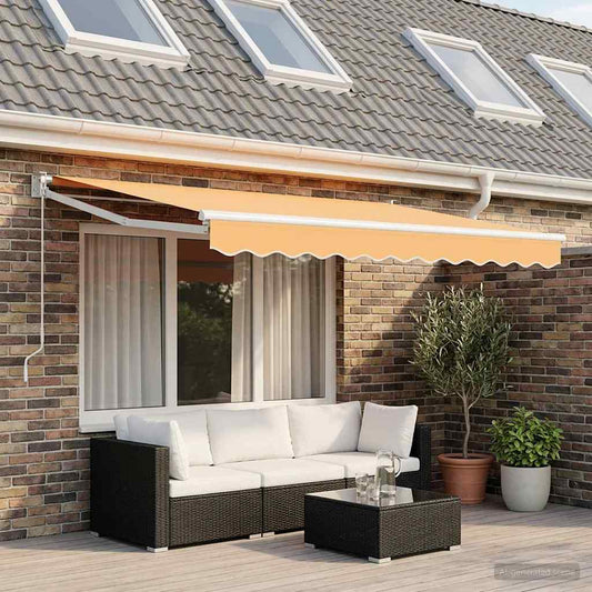Awning Replacement Fabric Sand 4 x 2 m Polyester