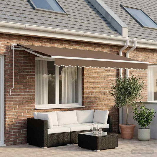 Awning Replacement Fabric Taupe 3 x 2.5 m Polyester