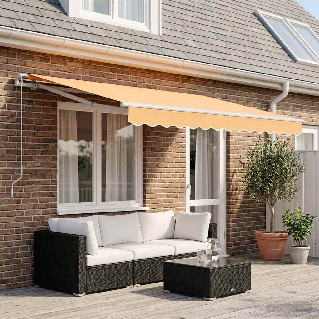Awning Replacement Fabric Sand 4 x 3 m Polyester