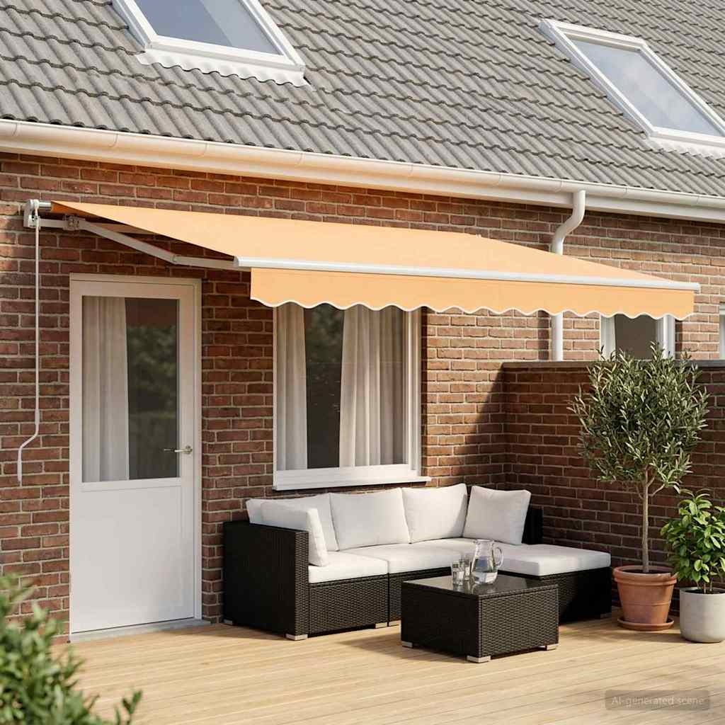 Awning Replacement Fabric Sand 4.5 x 3 m Polyester