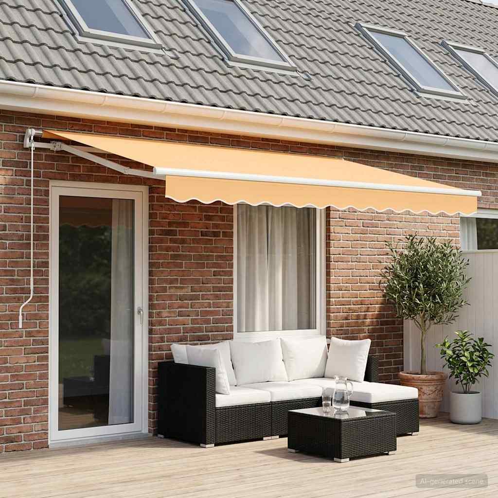 Awning Replacement Fabric Sand 4.5 x 3.5 m Polyester
