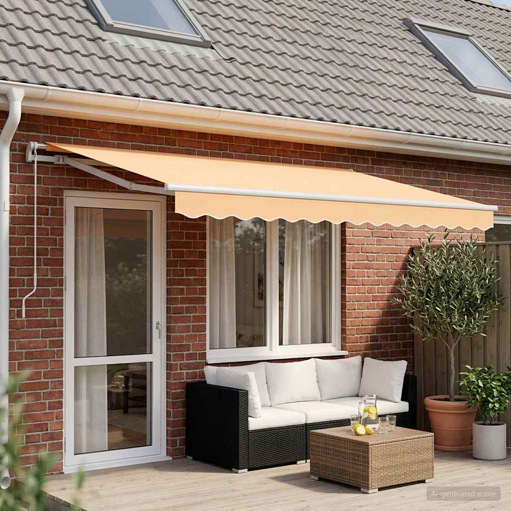 Awning Replacement Fabric Sand 5 x 3 m Polyester