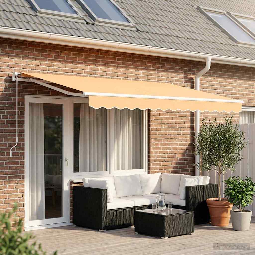 Awning Replacement Fabric Sand 5 x 3.5 m Polyester