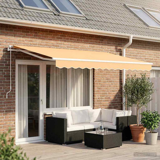 Awning Replacement Fabric Sand 5 x 3.5 m Polyester