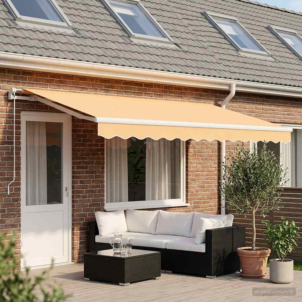 Awning Replacement Fabric Sand 6 x 3.5 m Polyester