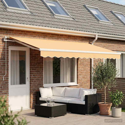 Awning Replacement Fabric Sand 6 x 3.5 m Polyester