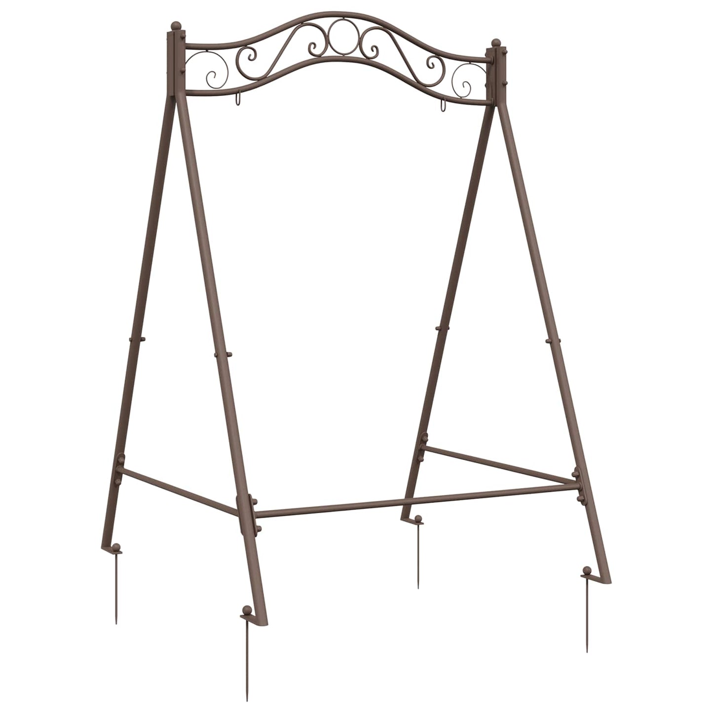 Swing Frame Antique Brown 113 x 121.5 x 168 cm Steel