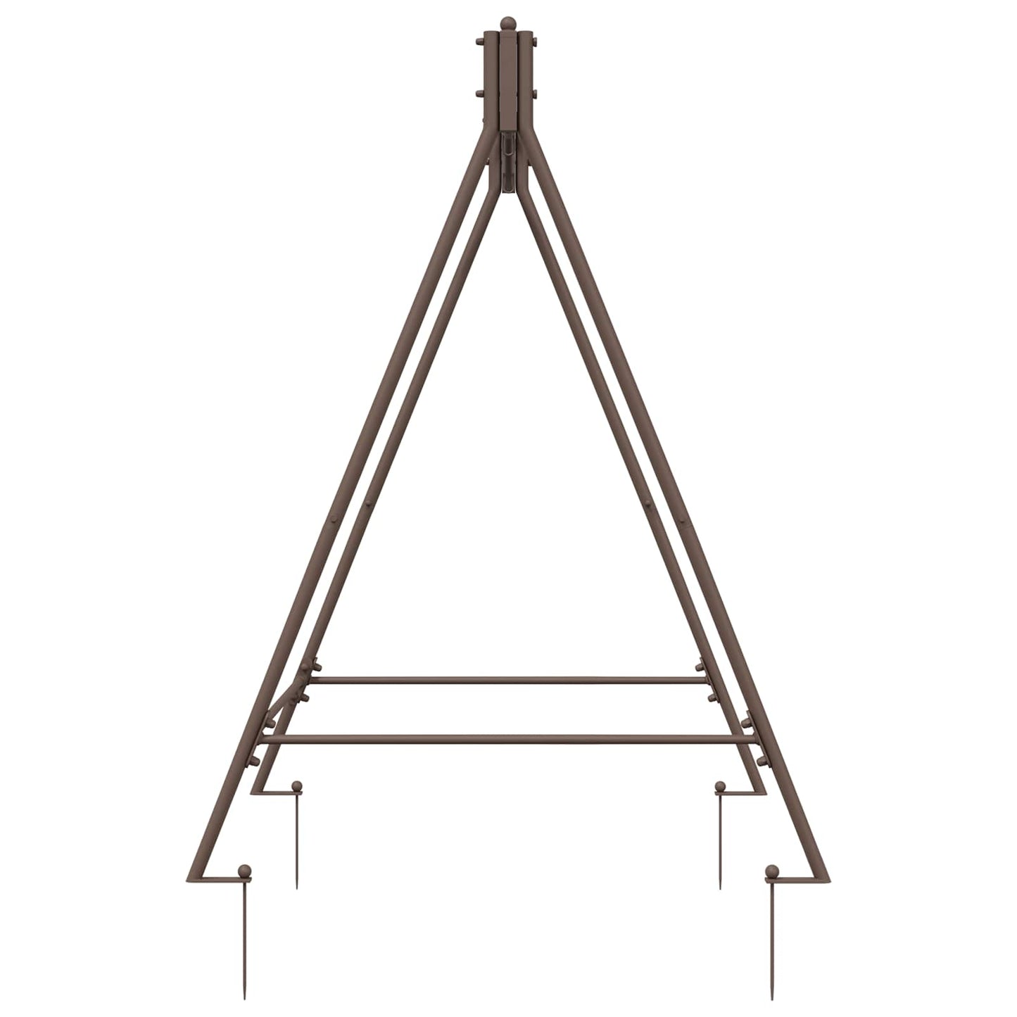 Swing Frame Antique Brown 113 x 121.5 x 168 cm Steel