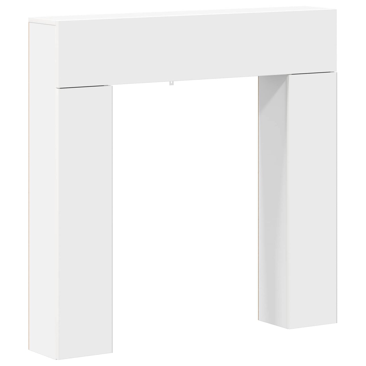 Fireplace Surround White 102 x 18 x 100.5 cm Engineered Wood