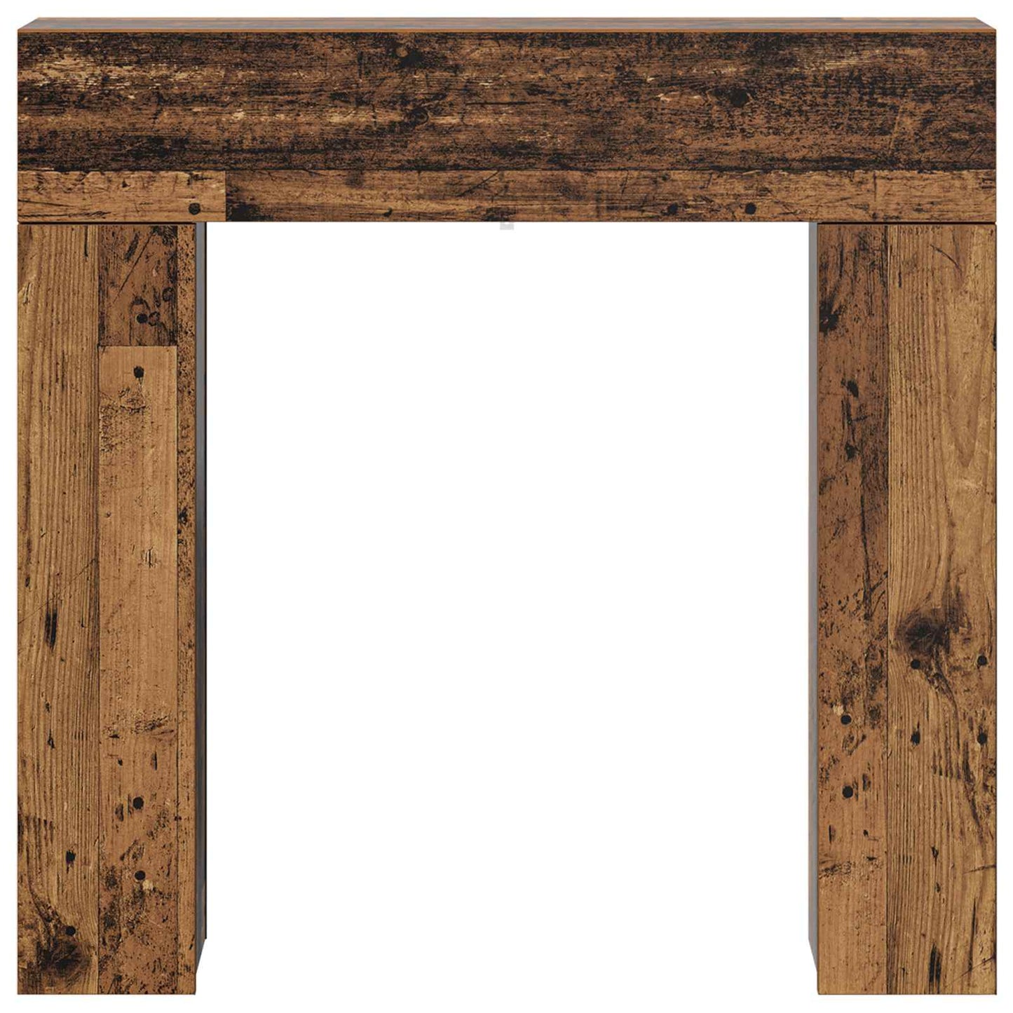 Fireplace Surround Old Wood 102 x 18 x 100.5 cm Engineered Wood