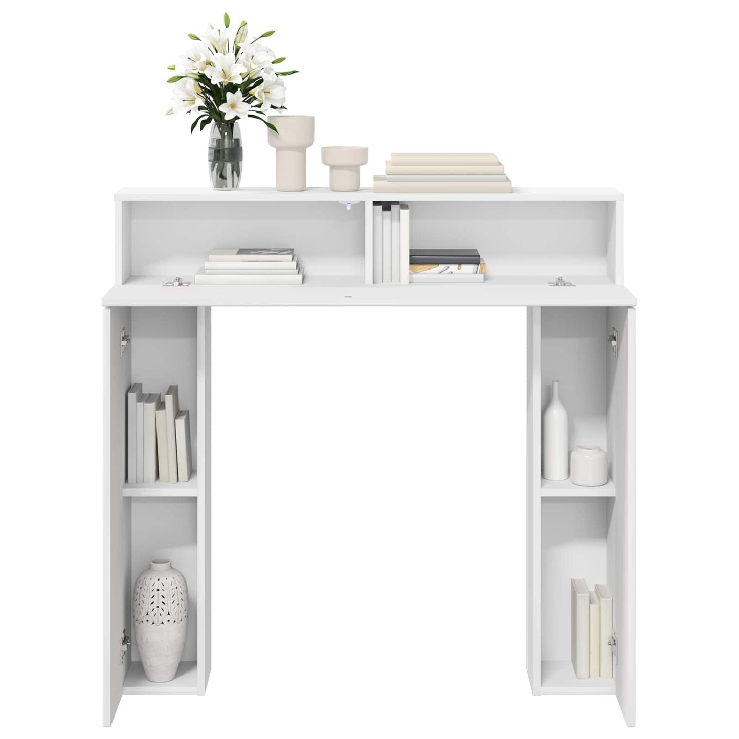 Fireplace Surround Gloss White 102 x 18 x 100.5 cm