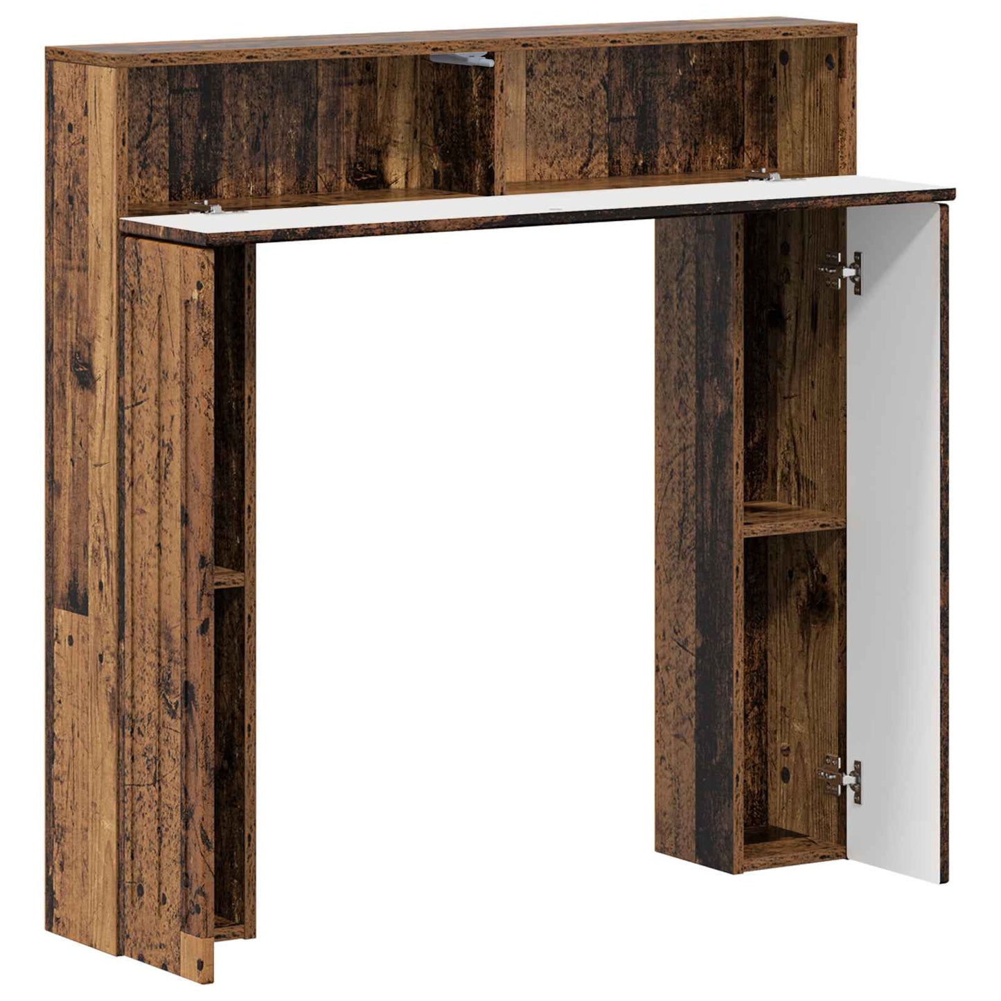 Fireplace Surround Old Wood 102 x 18 x 100.5 cm Engineered Wood