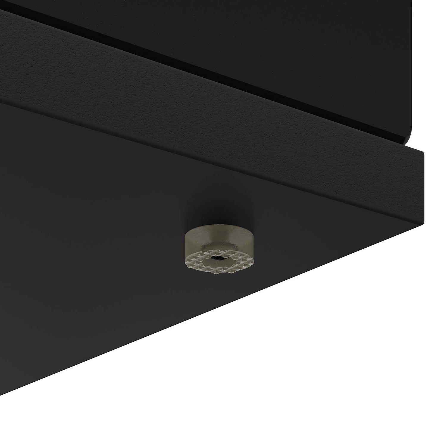 Fireplace Surround Black 100 x 20 x 100 cm Engineered Wood