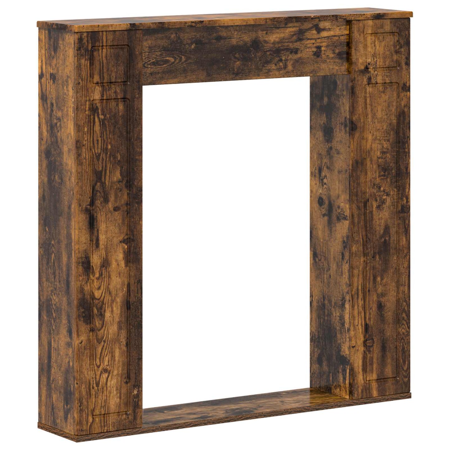 Fireplace Surround Smoked Oak 100 x 20 x 100 cm Engineered Wood