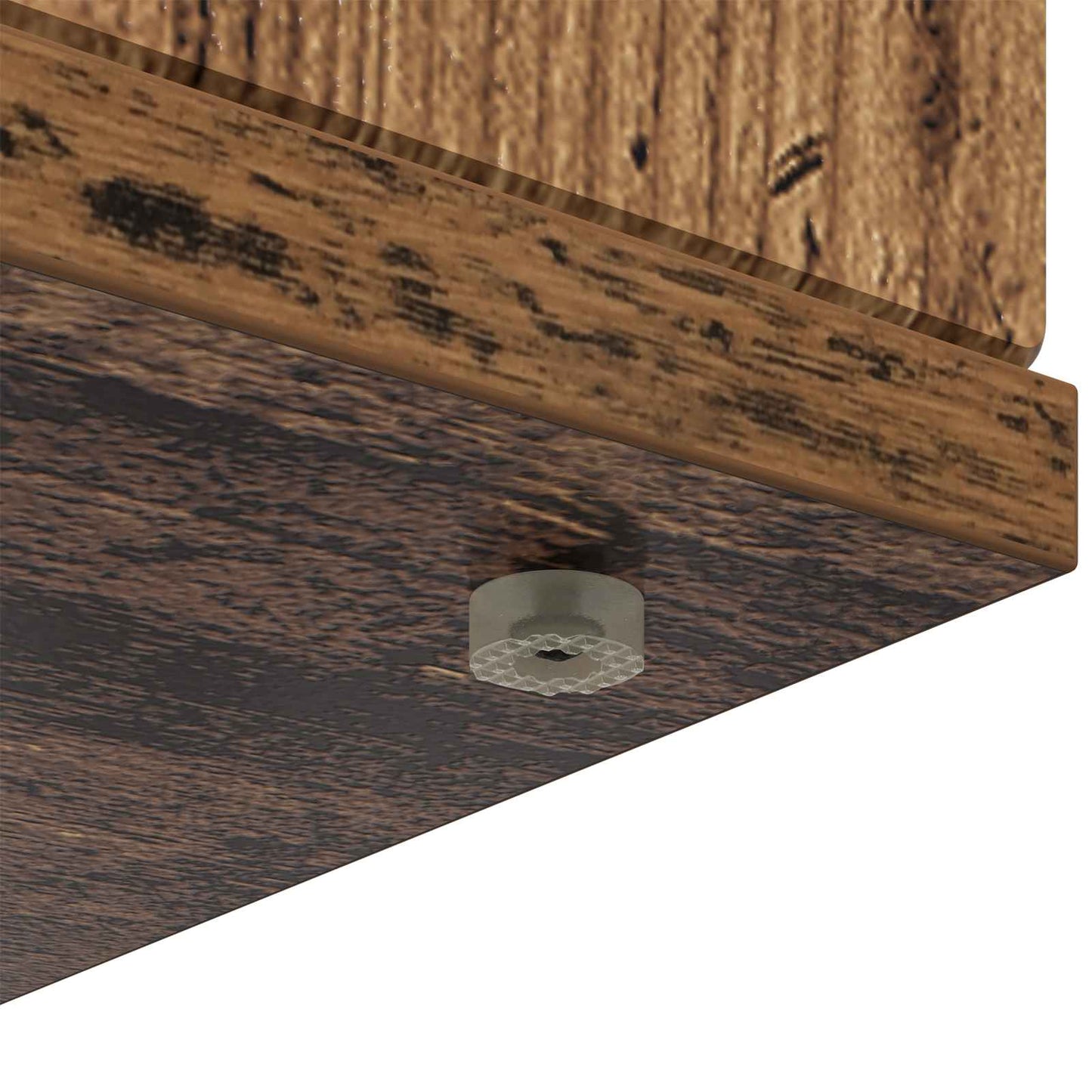 Fireplace Surround Old Wood 100 x 20 x 100 cm Engineered Wood