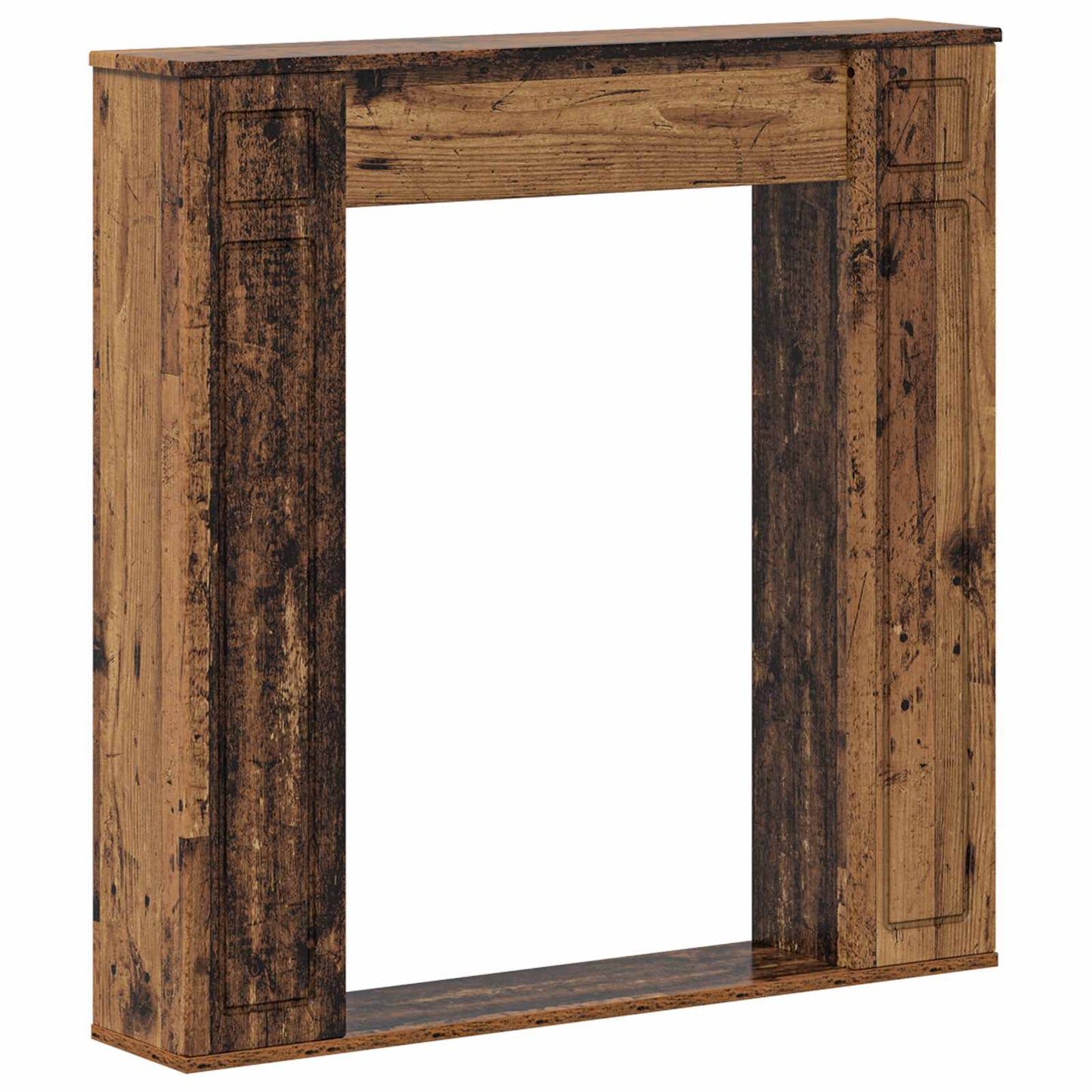 Fireplace Surround Old Wood 100 x 20 x 100 cm Engineered Wood