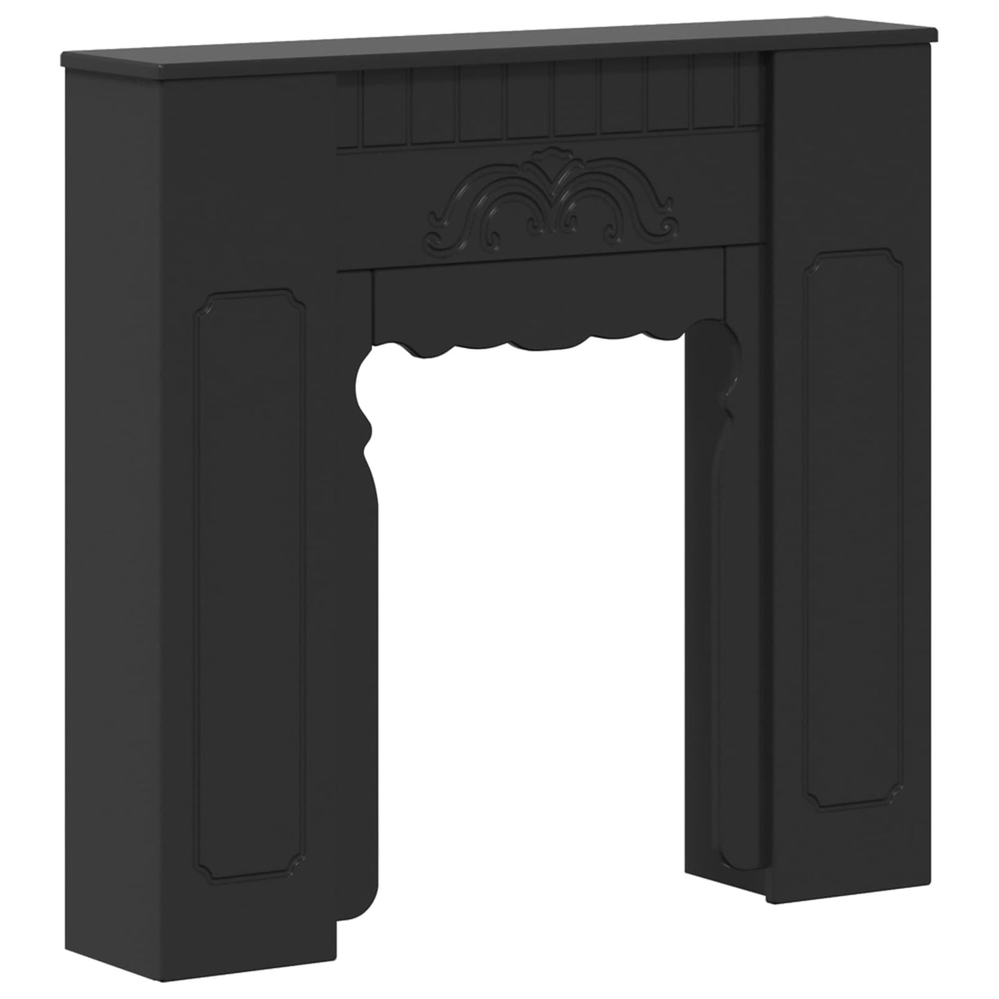 Fireplace Surround Black 93 x 20 x 89 cm Engineered Wood