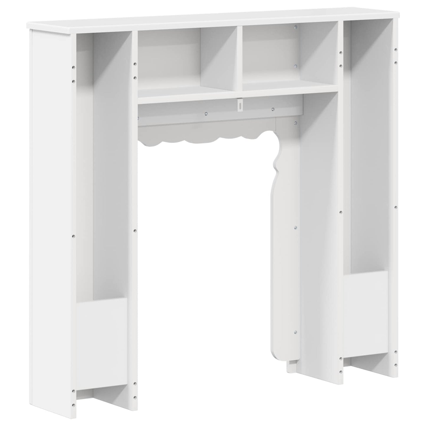 Fireplace Surround High Gloss White 93 x 20 x 89 cm